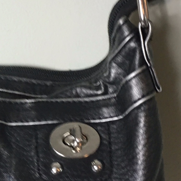 Braciano Black Leather Handbag Purse - Picture 5 of 5